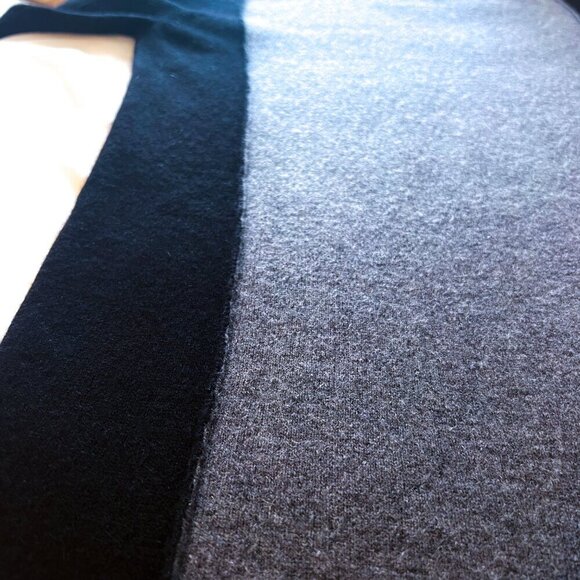 360 SWEATER- WOOL CASHMERE DRESS IN BLACK/GRAY - Picture 6 of 11